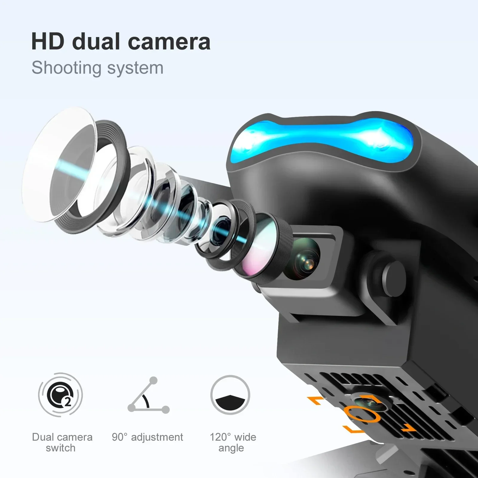 New E99 Pro HD 4K Drone Dual C - огляд і ціна Drone Camera Mount