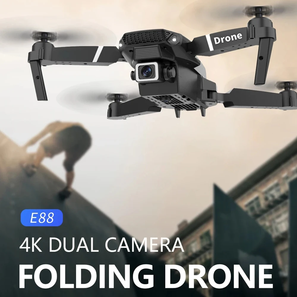 Professional Drone E88 4K Wide - огляд і ціна Drone Camera Wide Angle